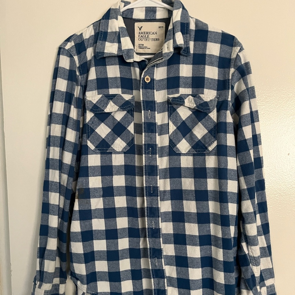 American eagle outfitters mens flannel shirt in medium
